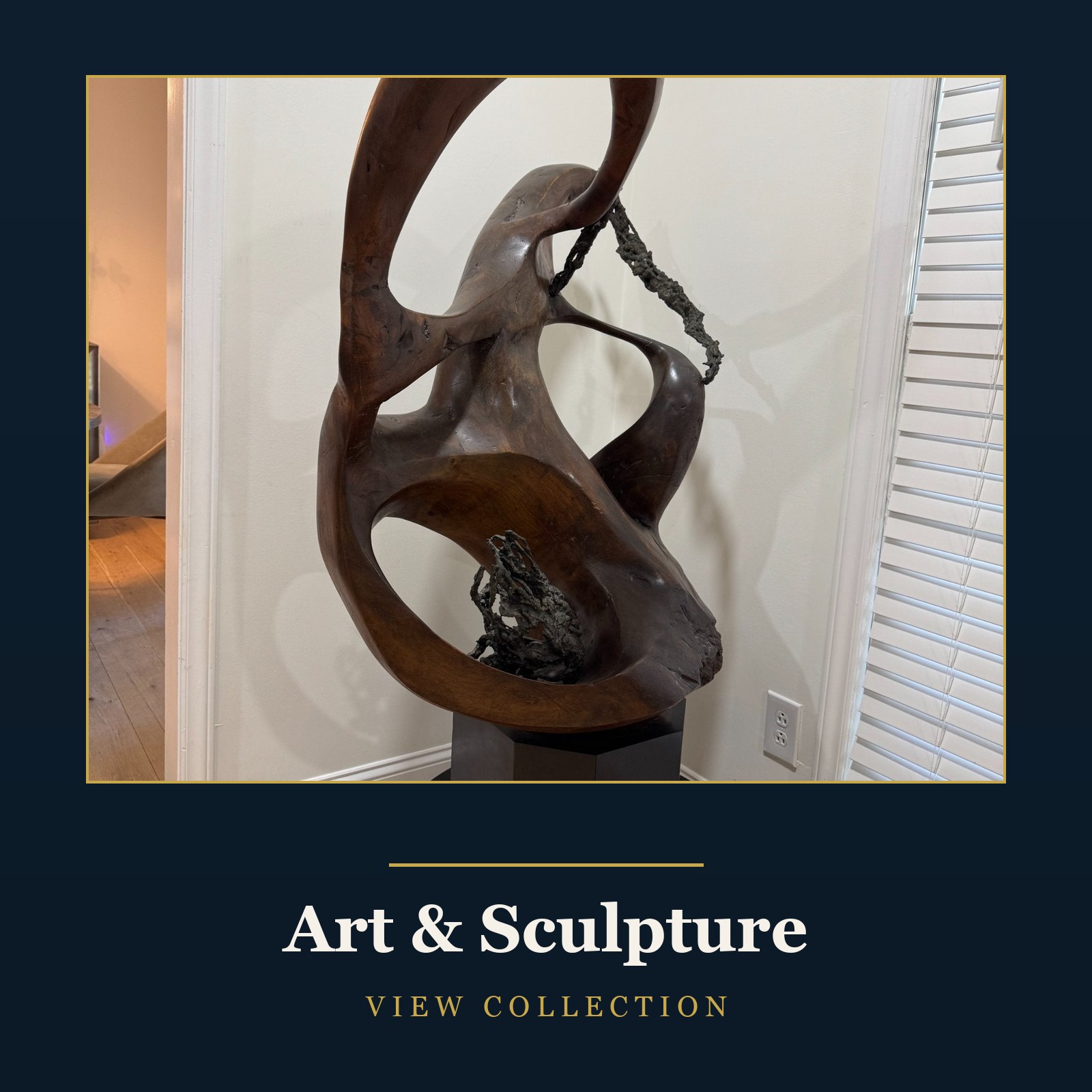 Shop Art & Sculpture — carved wood abstract sculpture